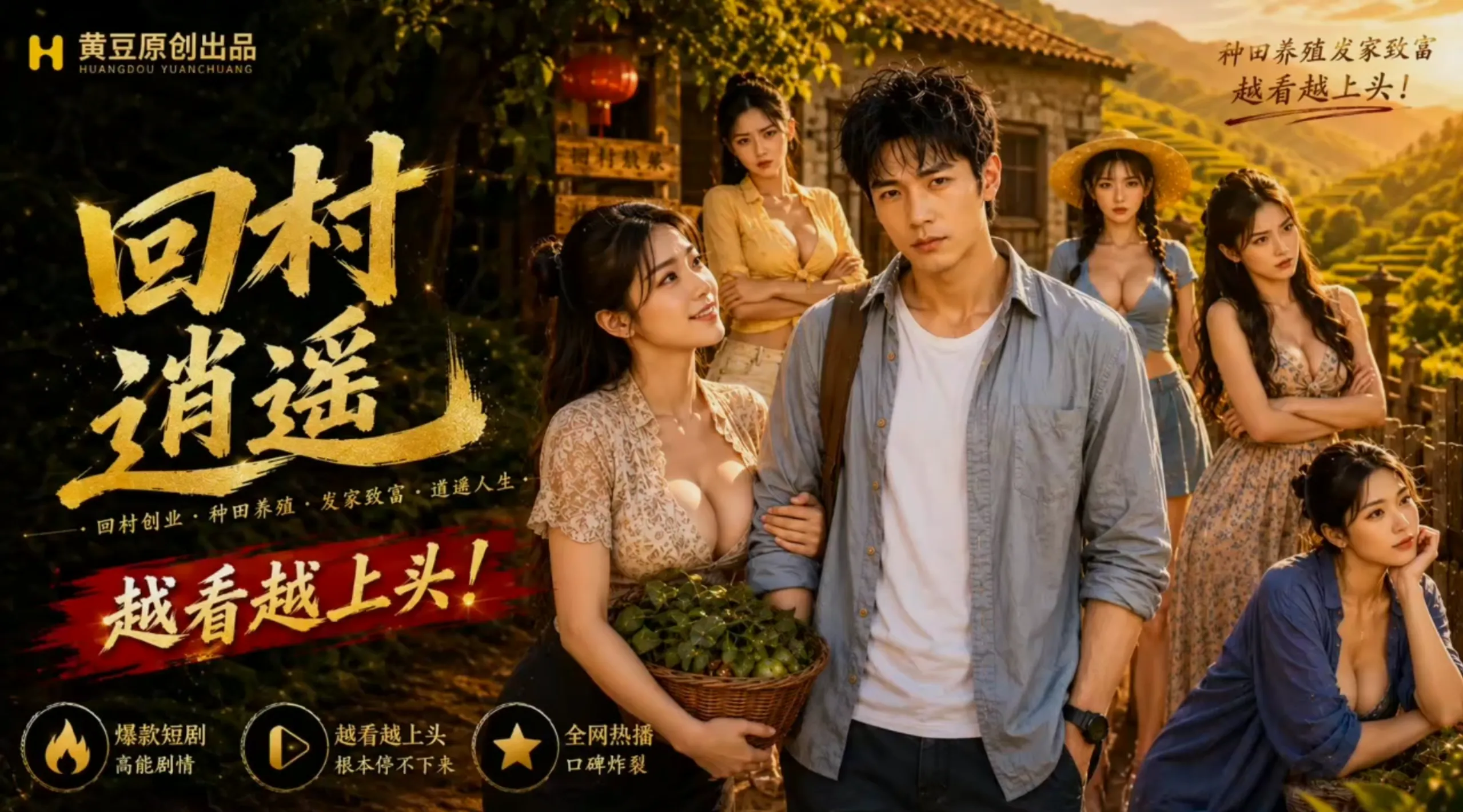 ai短剧/NTL/后宫/34分 回村逍遥1-10集完结版 回村收服嫂子、老师、学生 度雷夸u 动漫视频 PC端