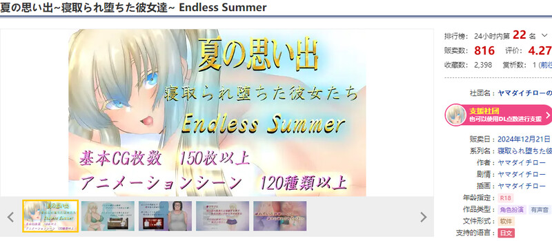 增添AZ 探索RPG/动态/汉化 夏日回忆~被夺走的她们~ Endless Summer（夏の思い出~情感波折堕ちた PC端 汉化版 预览图