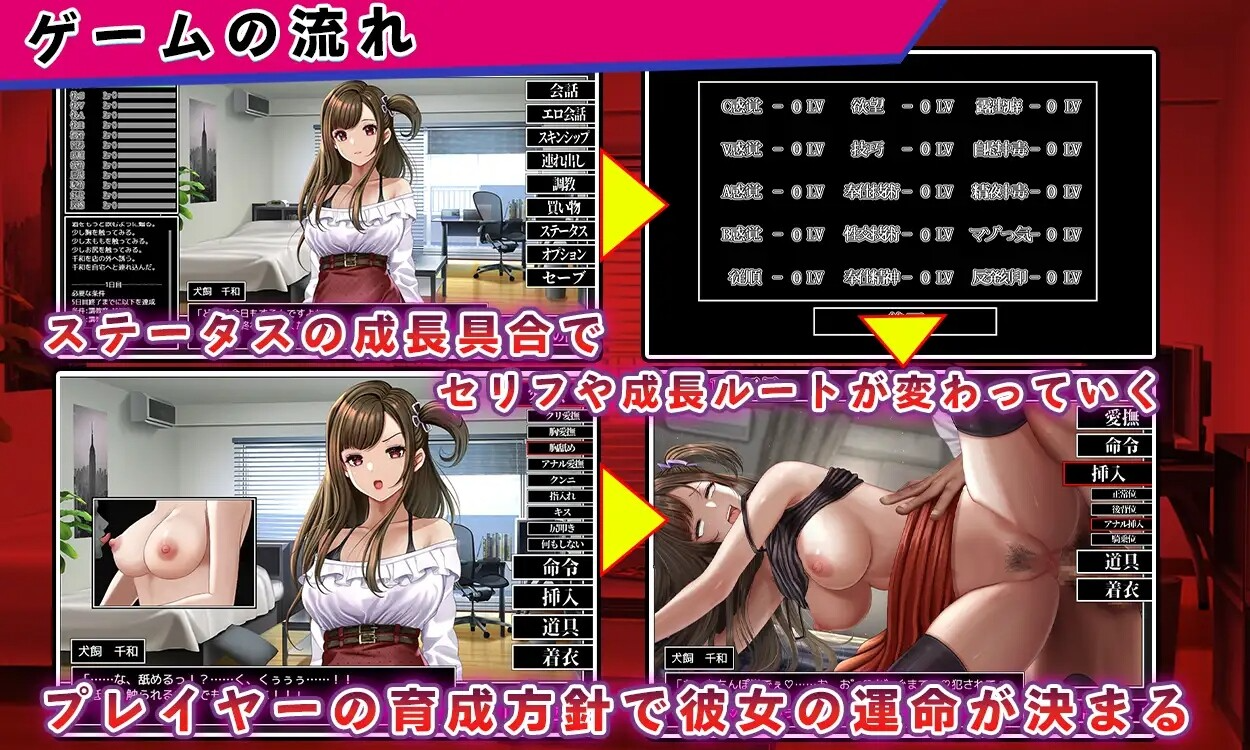 女大学生犬饲千和的养成日记 女子大生犬飼千和しつ け日誌 PC端 AI汉化版 预览图