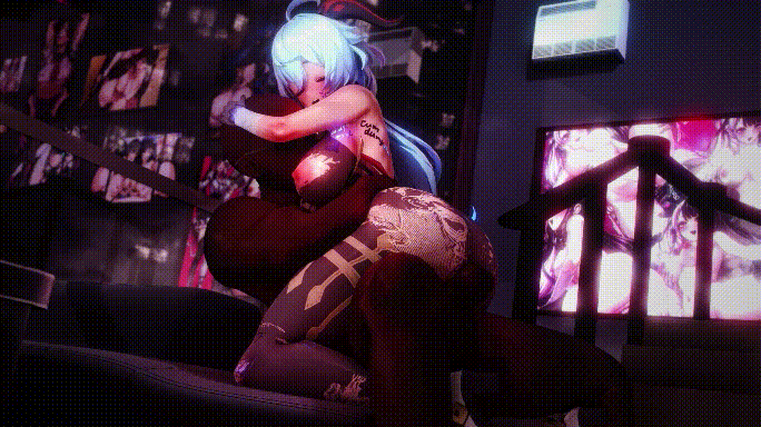 MMD/Lanzfh/纯啪 病娇女友疯狂米塔 + NTR受控角色母牛甘雨 动漫视频 预览图