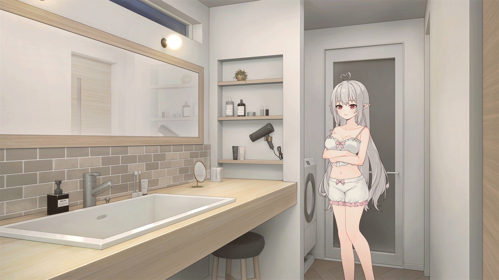 和存在感薄弱的妹妹一起的简单生活 存在感薄い妹との簡単生活 V0.99A PC端 官中版 预览图