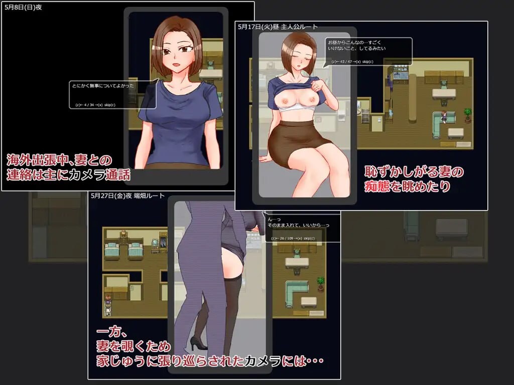 出差 在家 妻子 相机 出張 自宅 妻 カメラ PC端 汉化版 预览图