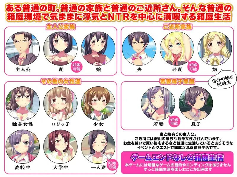 普通的出轨与NTR生活模拟器 普通の浮気とNTR生活シミュレーター PC端 AI汉化更新版 预览图