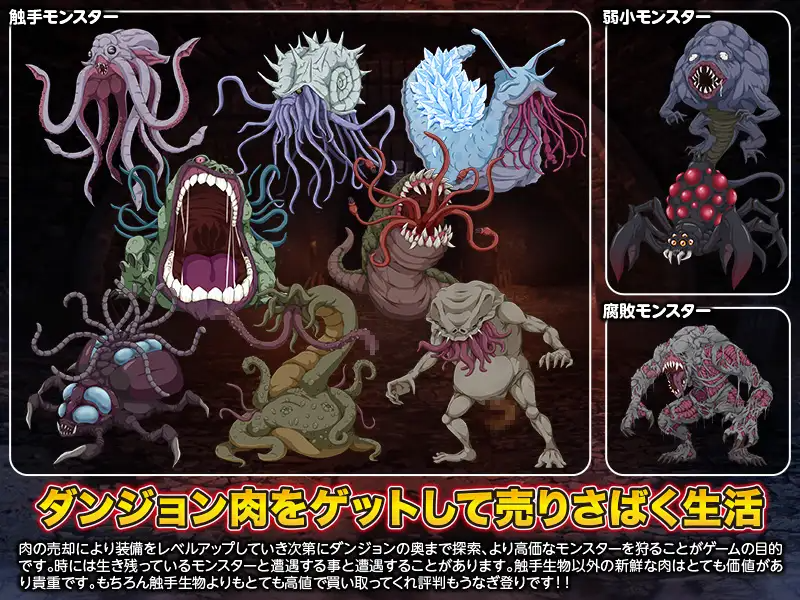 新作[爆款RPG/异种X/强X] 地牢肉 ダンジョン肉 PC端 AI汉化更新版 预览图