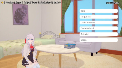 与阿尔雅一起生活 Living with Alya v0.33 PC端 汉化版 预览图