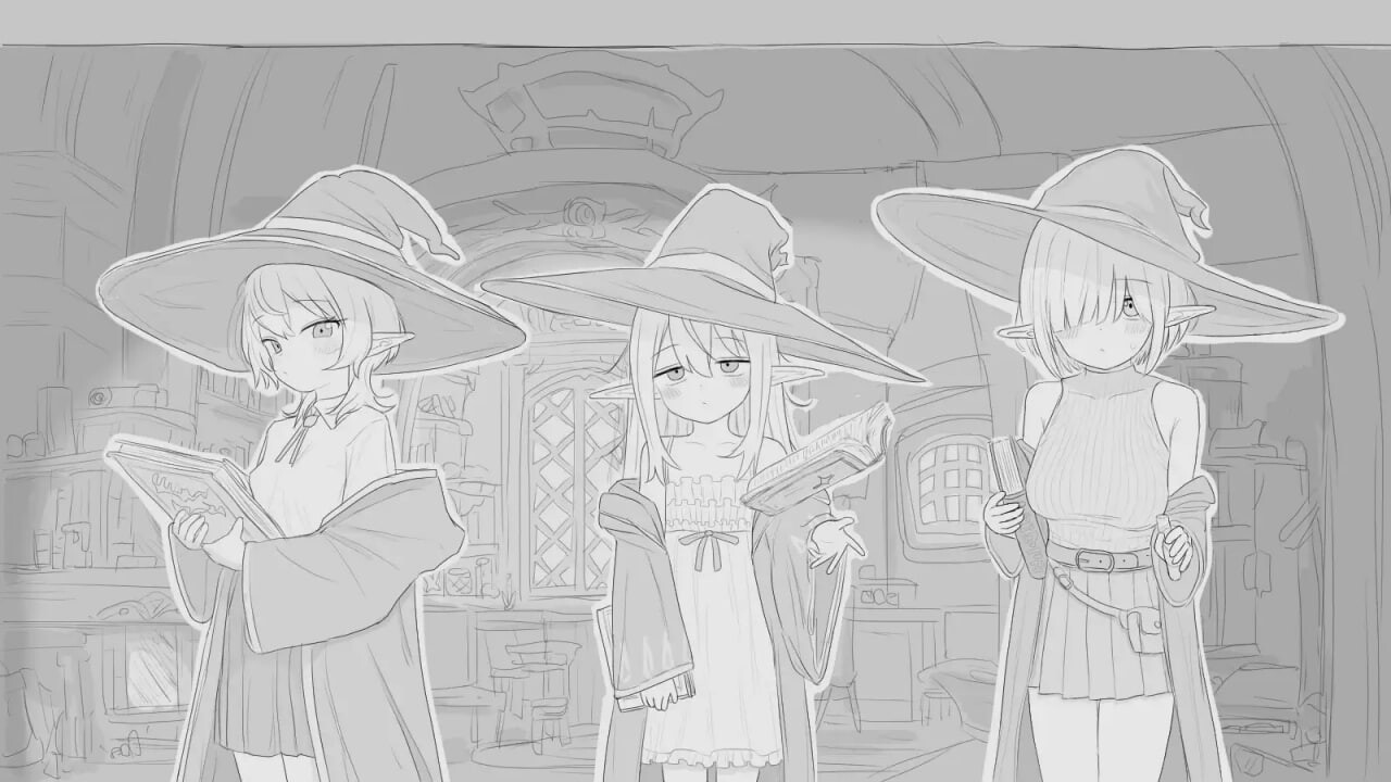 与隐居魔女的30天 隠居魔女との30日間 v1.0.0 PC端 日文原版 预览图