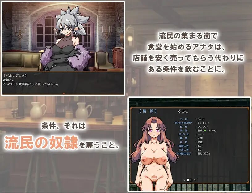 与流民少女共谱的食堂繁荣记 流民娘と始める食堂繁盛記 v1.0.4 PC端 官中版 预览图
