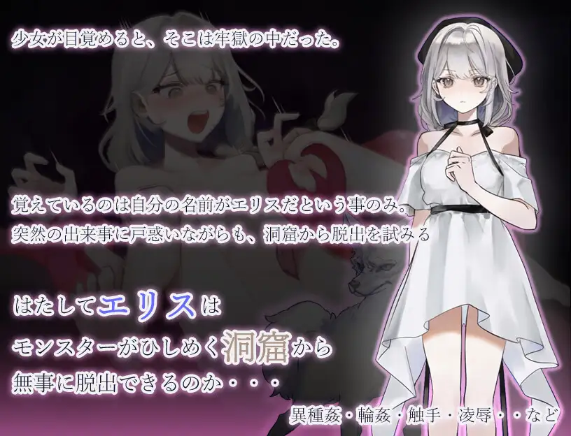 怪物洞窟之被困于的少女艾莉丝 モンスターの洞窟～囚われの少女エリス～ v1.01 双端 AI汉化版 预览图