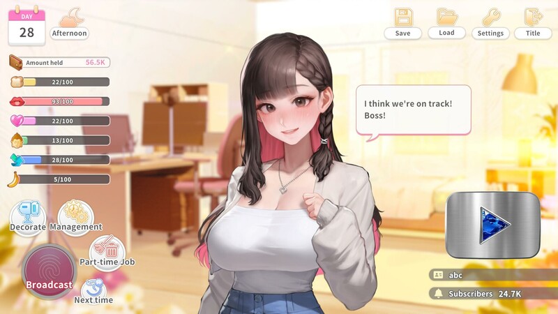 ST4月新作【养成SLG/动态/官中】直播启动！VTuber出道指南（Streaming ON! VTuber Training）V1.0 PC端 官中版 预览图