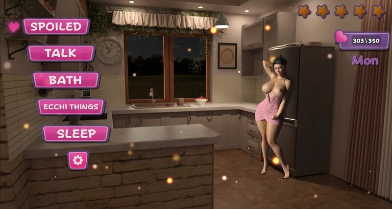 与大胸寡妇住在一起 Living with the Big-Breasted Widow 机翻版 PC端 汉化版 预览图