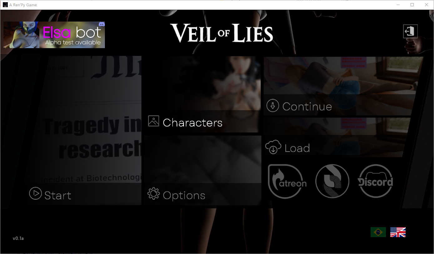 谎言的面纱 Veil of Lies v0.1a 双端 汉化版 预览图