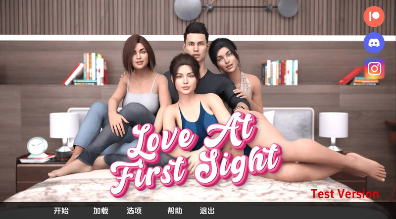 初始 欧美SLG/动态/3C 一见钟情（Love at First Sight）V0.1 汉化中文 双端 汉化版 预览图