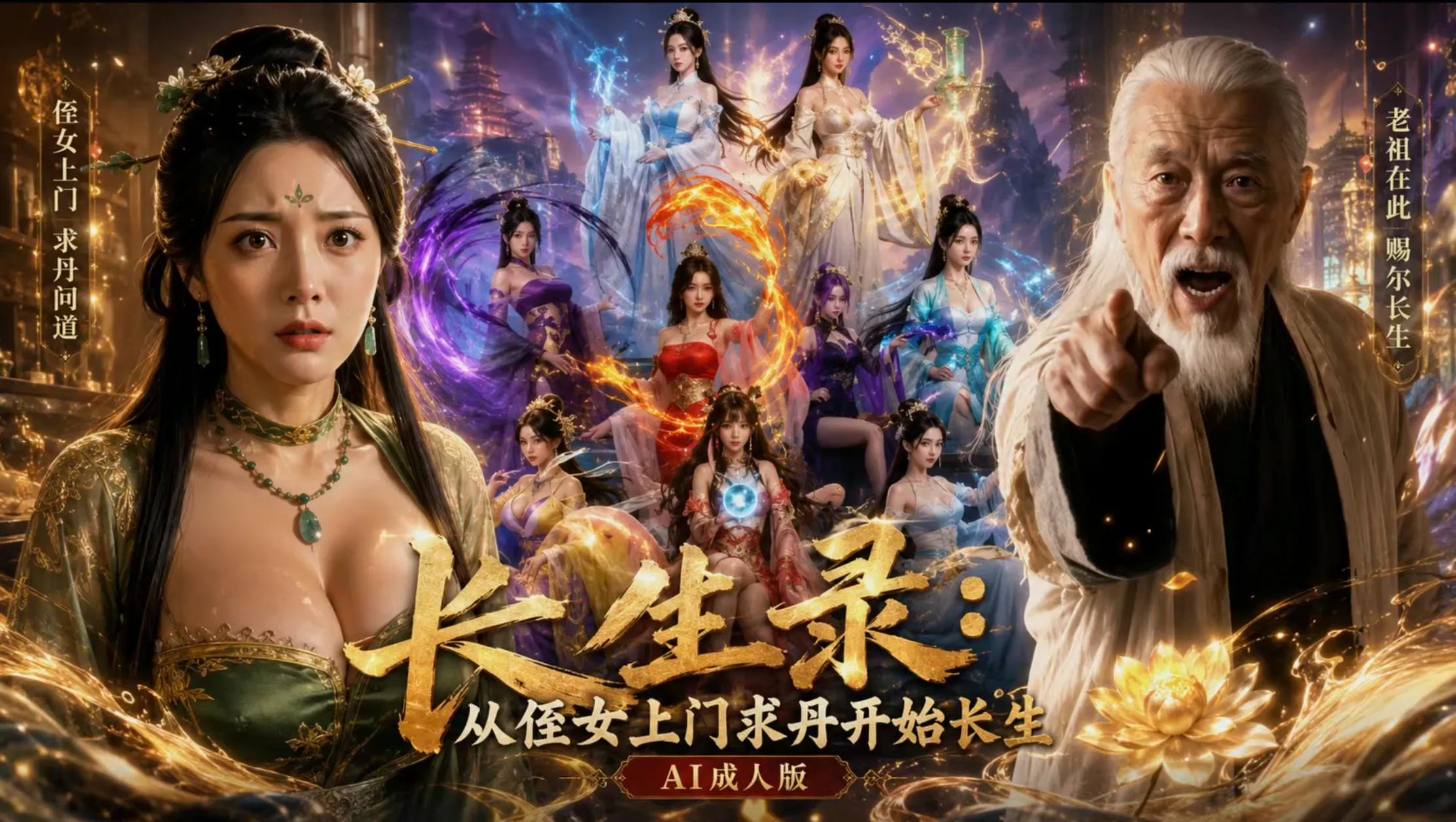 ai短剧/全配音/后宫/NTL/3小时 长生录：从侄门求丹开始 1-40爽看 度雷夸u 动漫视频 PC端 预览图