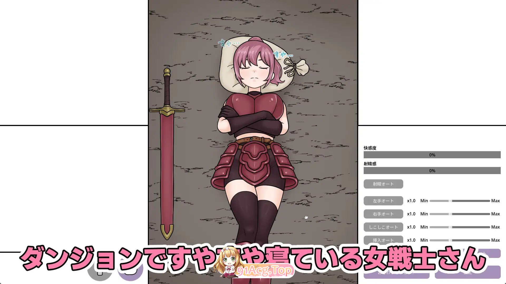 熟睡的女战士 PC端 日文原版 预览图