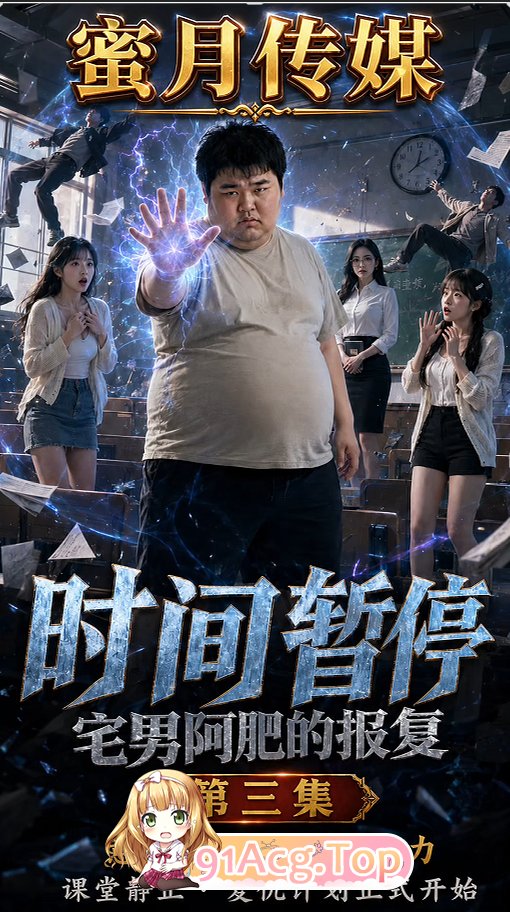 AI短剧-时间暂停：宅男阿肥的报复-第1-3集 动漫视频 PC端