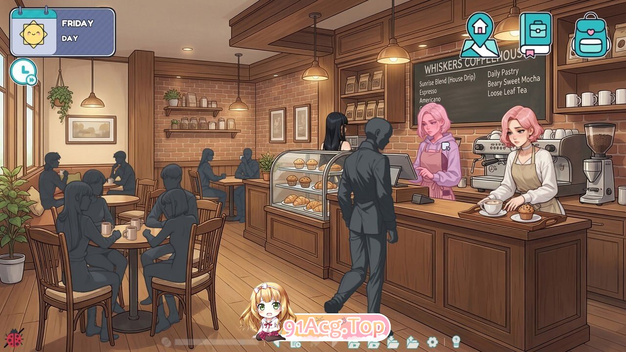 男娘特殊角色温馨咖啡厅 Femboy Futa Cozy Cafe PC端 官中高清版 预览图