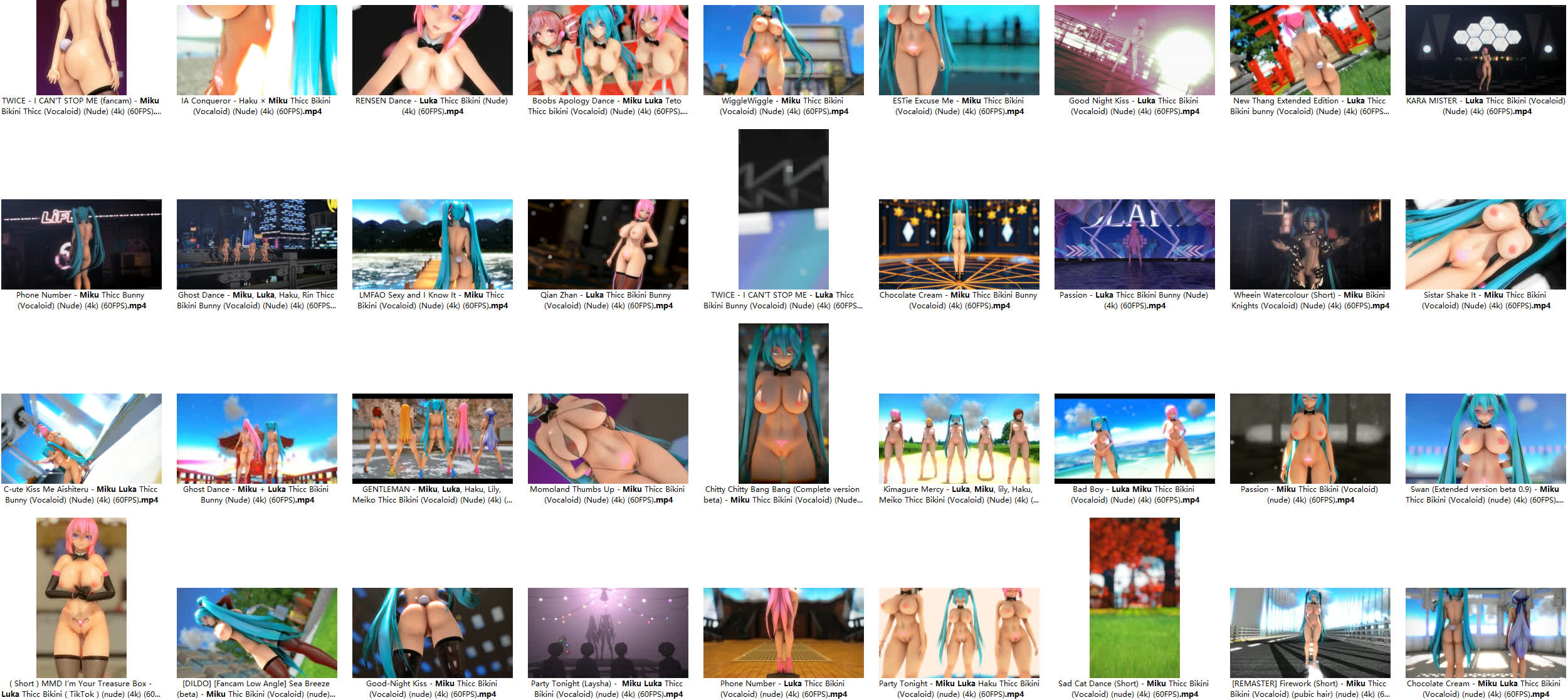 自购 MMDVocaloid 所有作品 2019~2025-07 动漫视频 PC端 预览图
