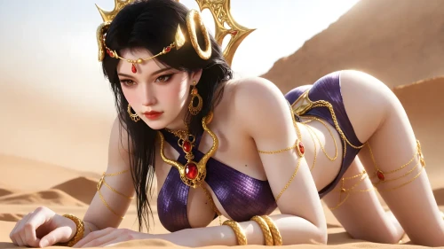 AI绘画精绝女王-逆战未来 漫画图集