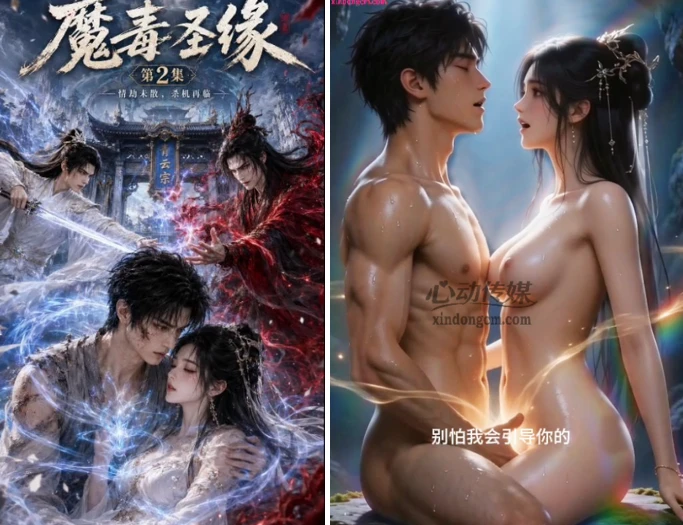 AI动画魔毒圣缘 第1-2集 圣女中毒少年觉醒 命运逆转 漫画图集 PC端