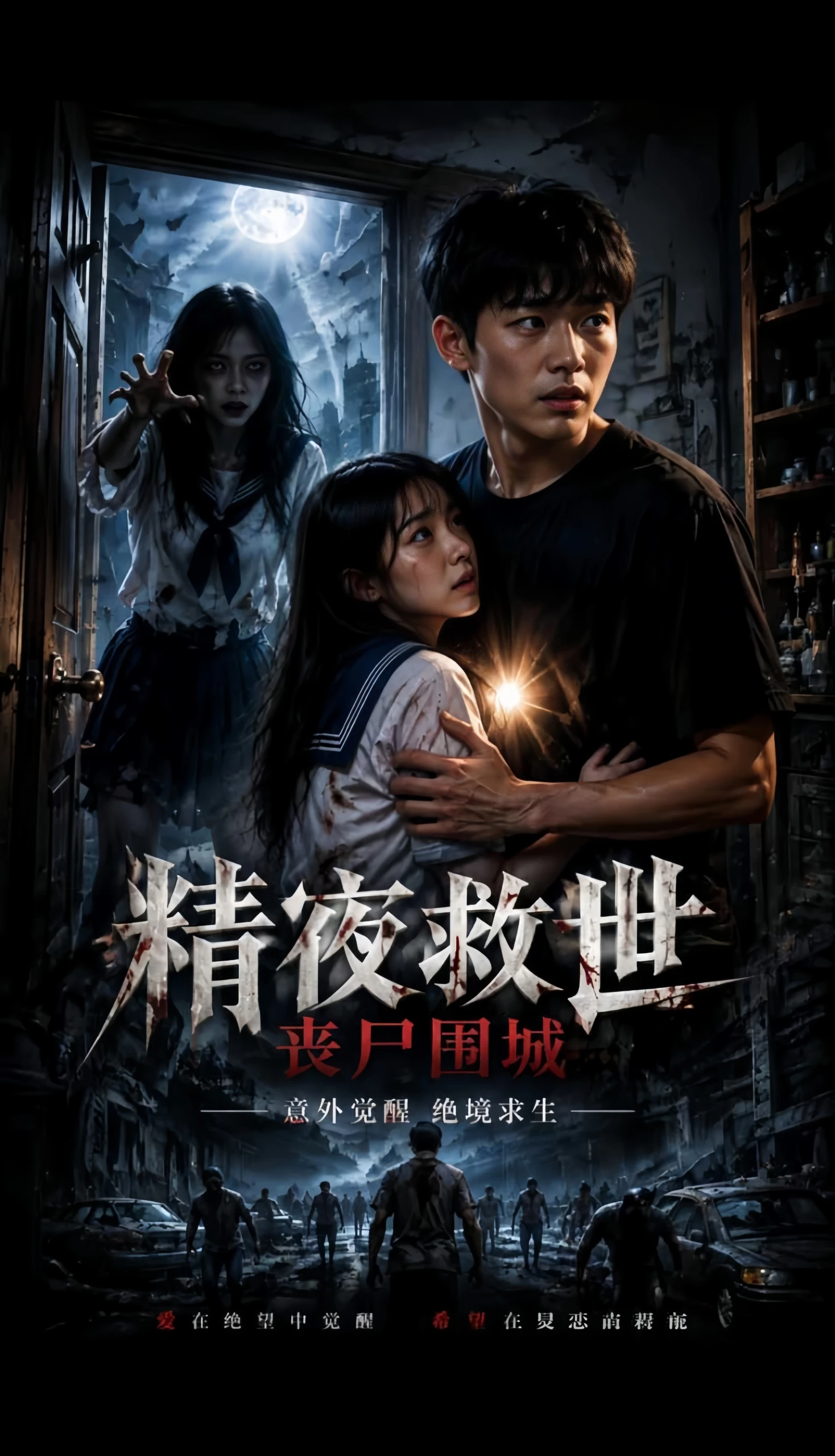 AI动画AI成人短剧 丧尸围城素材救世 第1-3集 漫画图集 PC端