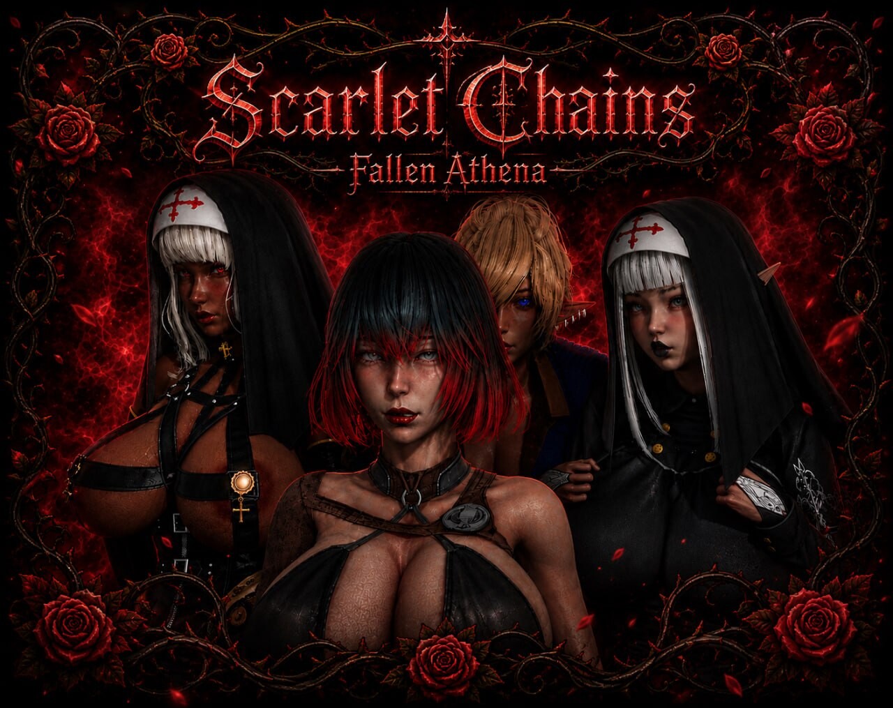 绯红锁链：堕落的雅典娜 Scarlet Chains: Fallen Athena AI汉化步兵版 PC端 AI汉化版高清版 预览图
