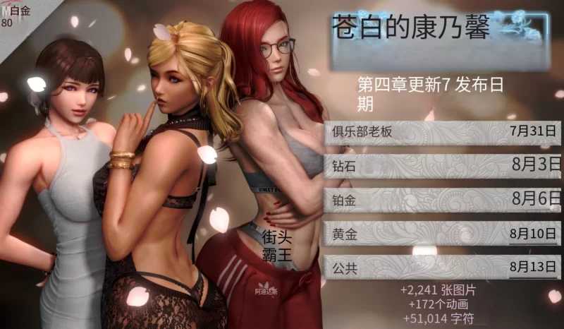 康乃馨俱乐部 苍白康乃馨 Pale Carnations Ch.4 Update7 机翻汉化高清版 PC端 AI汉化版高清版