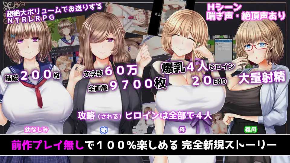 NTR RPG 失足女友-Another- ～告诉我，曾经只属于我的她们被他人夺走～ PC端 AI汉化版 预览图